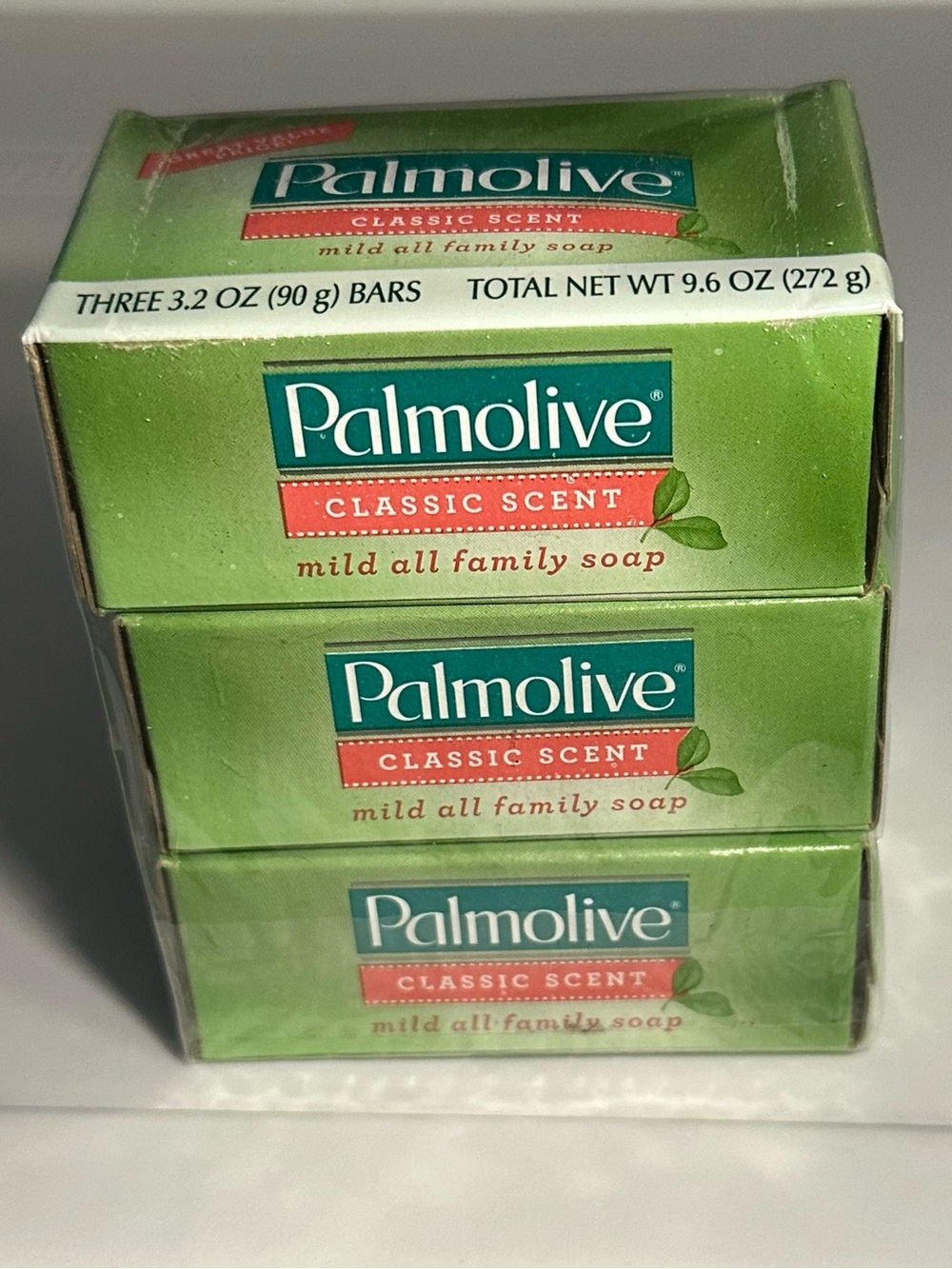 Palmolive Bath Bar Soap 3 Pack SEALED NOS Classic Scent All Family Mild 3.2oz
